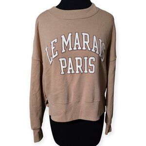 Abercrombie & Fitch Le Marais Paris Cropped Sweatshirt XS